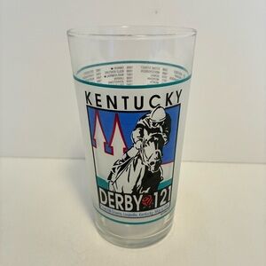 Kentucky Derby 1995 Official 121st Mint Julep Souvenir Glass Vintage